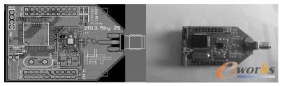 射頻模塊PCB和實物圖