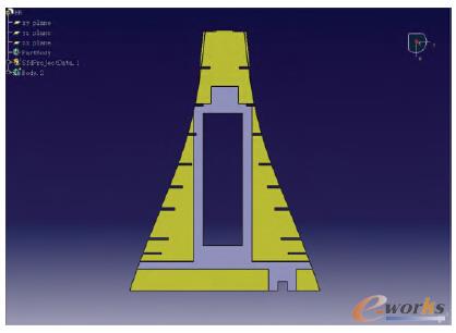圖3 花鐵板的三維模型