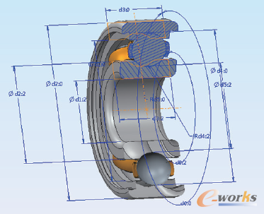 圖4 三維模型特征